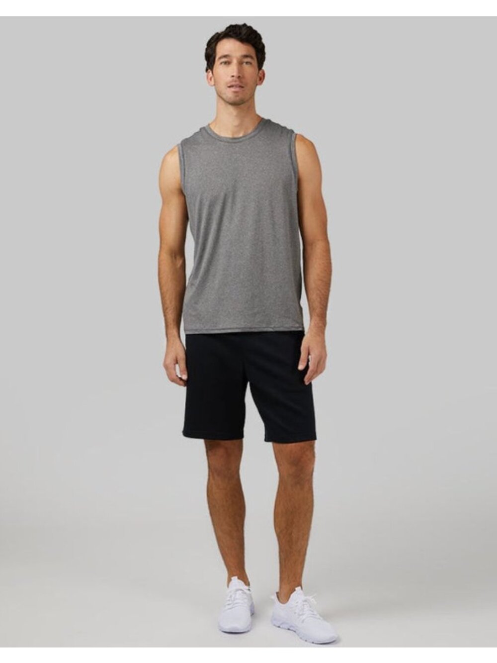 32 Degrees Men's Heather Gray Sleeveless Crew Neck Tank Top Small - Picture 2 of 6